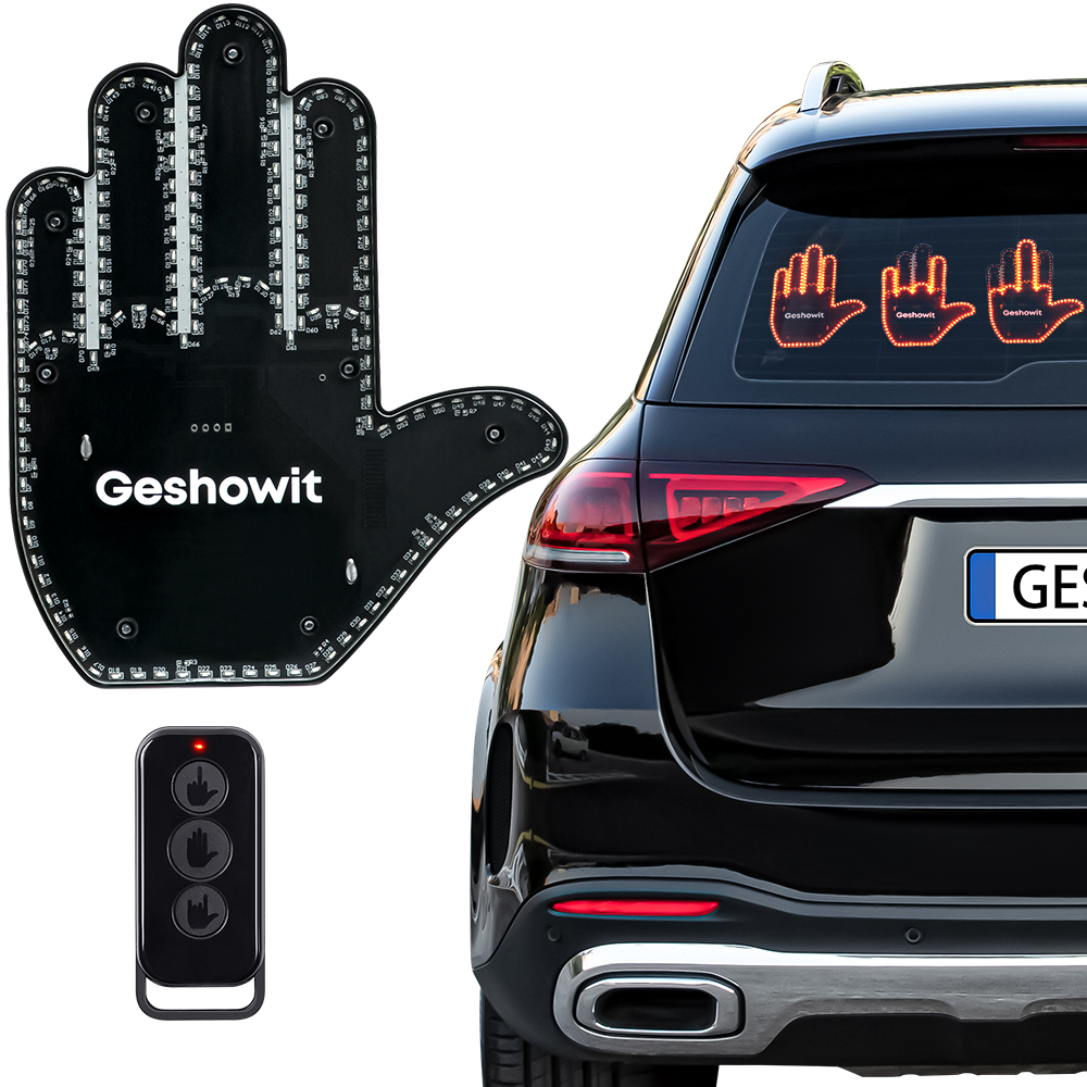 Middle Finger Car Message LED Display  Cool gadgets, Think geek, Gadgets  and gizmos