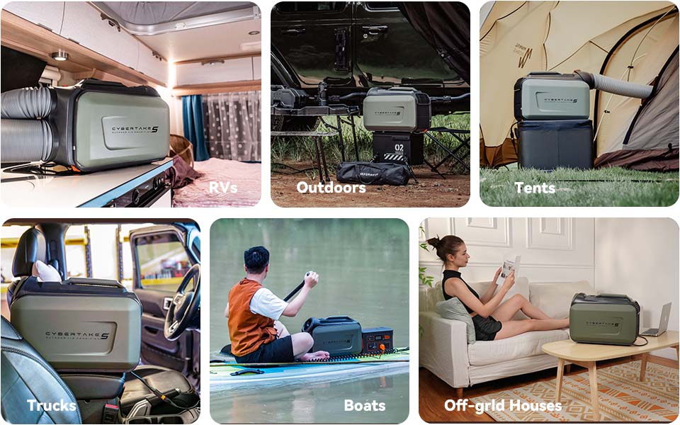 cybertake camping air conditioner outdoors